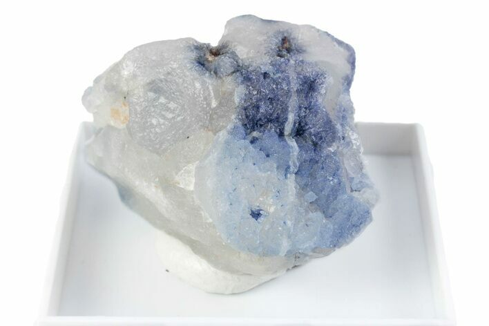 Brilliant Blue Dumortierite with Milky Quartz - Brazil #380116